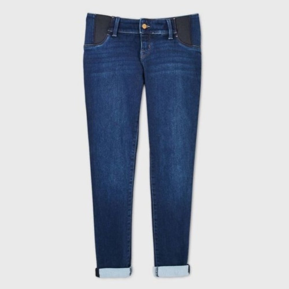 Isabel Maternity Side Panel Brushed Back Skinny Maternity Jeans 4
